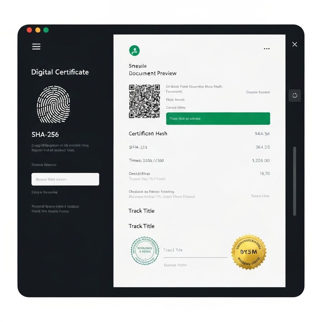 Certificate preview