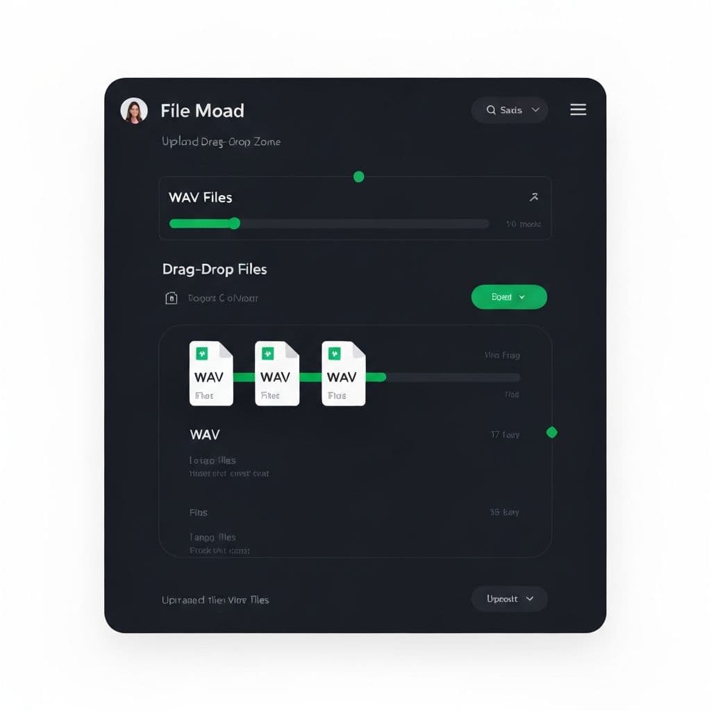 Upload workflow interface